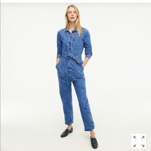 J. Crew Belted Denim Boiler Suit. NWT